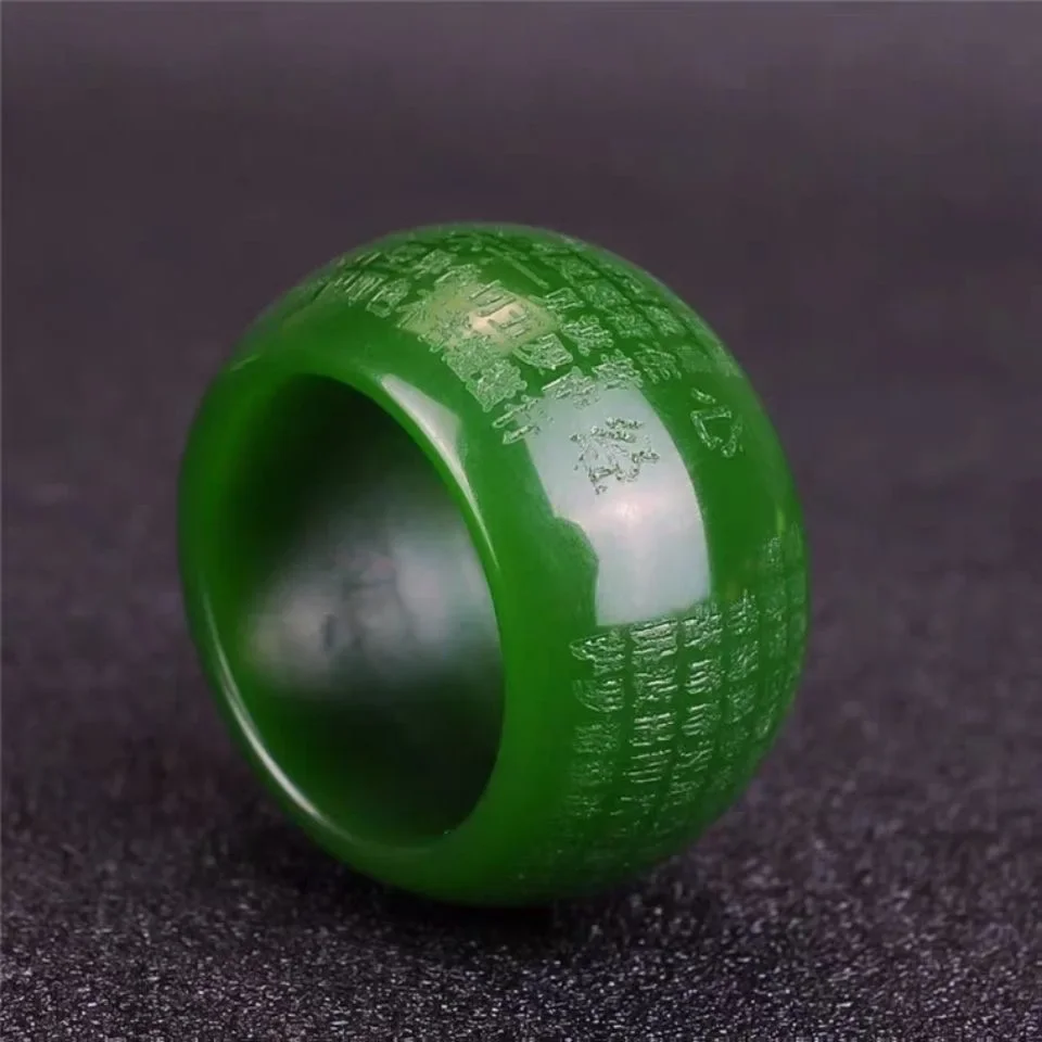 Jewelry & Watches Vitopoulos Reviews - Naturalny, zielony jadeit, pierścionek o średnicy