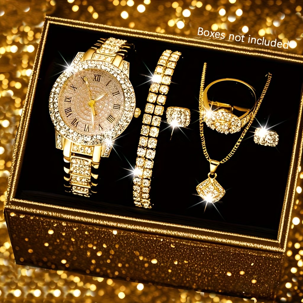 Jewelry Style Watches - 6-częściowy zestaw eleganckich, codziennych zegarków kwarcowych