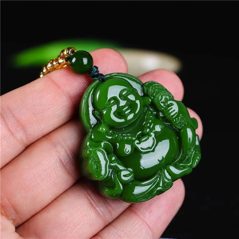 Chiński zielony Jade Maitreya  – Jewelry & Watches Vitopoulos Reviews recenzja i cena