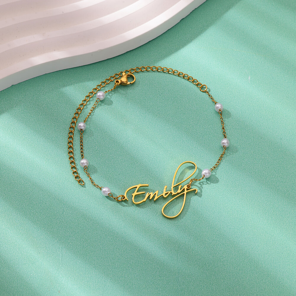 Bransoletki na kostkę z imieni – Anklet Foot Chain recenzja i cena