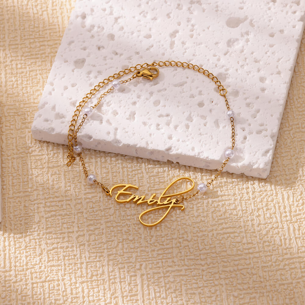 Bransoletki na kostkę z imieni – Anklet Foot Chain recenzja i cena