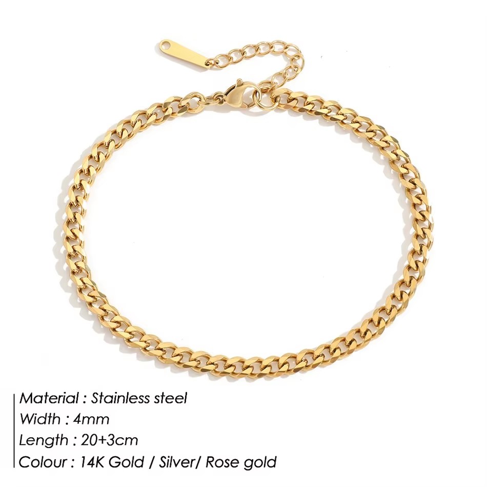 Proste łańcuszki na kostkę ze  – Anklet Foot Chain recenzja i cena